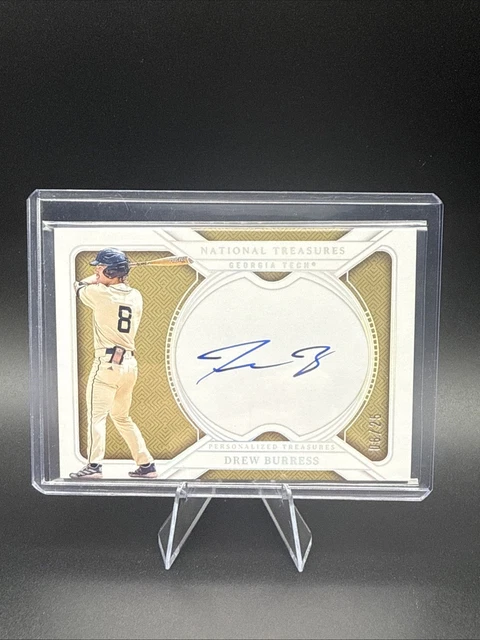 2025 National Treasures DREW BURRESS Personalisierte Schätze Autogramm 06/25