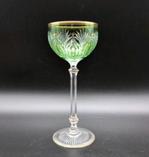 Stängelglas Überfang Josephinenhütte ? Theresienthal ? Weinrömer Römer Gold