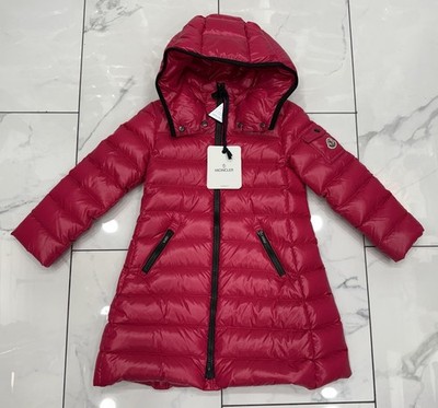 Kids Moncler Moka Giubbotto Pink Down Puffer Parka Girls -Size 5A (RETAIL  $765)