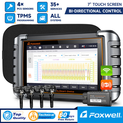 FOXWELL NT809 TS Bidirectional OBD2 Scanner TPMS Full System Diagnostic Tool