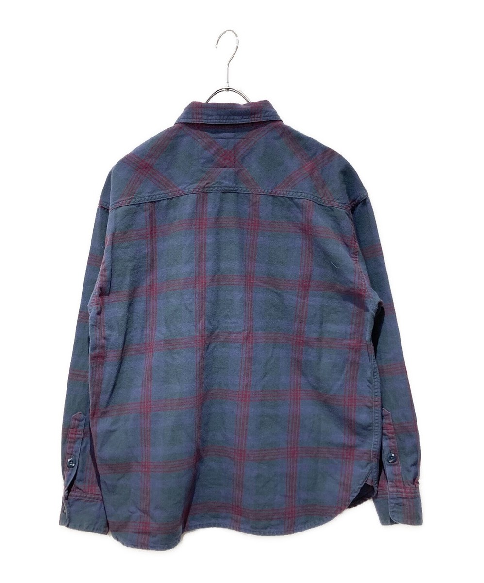 NEIGHBORHOOD 25SS SAVAGE TARTAN CHECK SHIRT LS Size: S Gray
