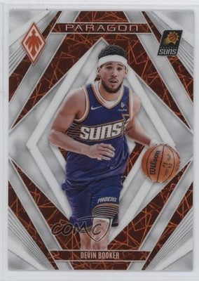 2023-24 Panini Phoenix Paragon White Lazer 110/150 Devin Booker #4 8mm