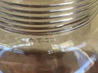 Vintage A.E. CO Embossed Industrial Threaded Light Glass Globe — photo 6