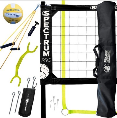 Spectrum Classic: Portable Professional Outdoor Volleyball Net System, Navy