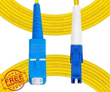 Fibergaga-3M 10ft OS2 SC to LC Fiber Patch Cable Single Mode, Simplex, Lengt...