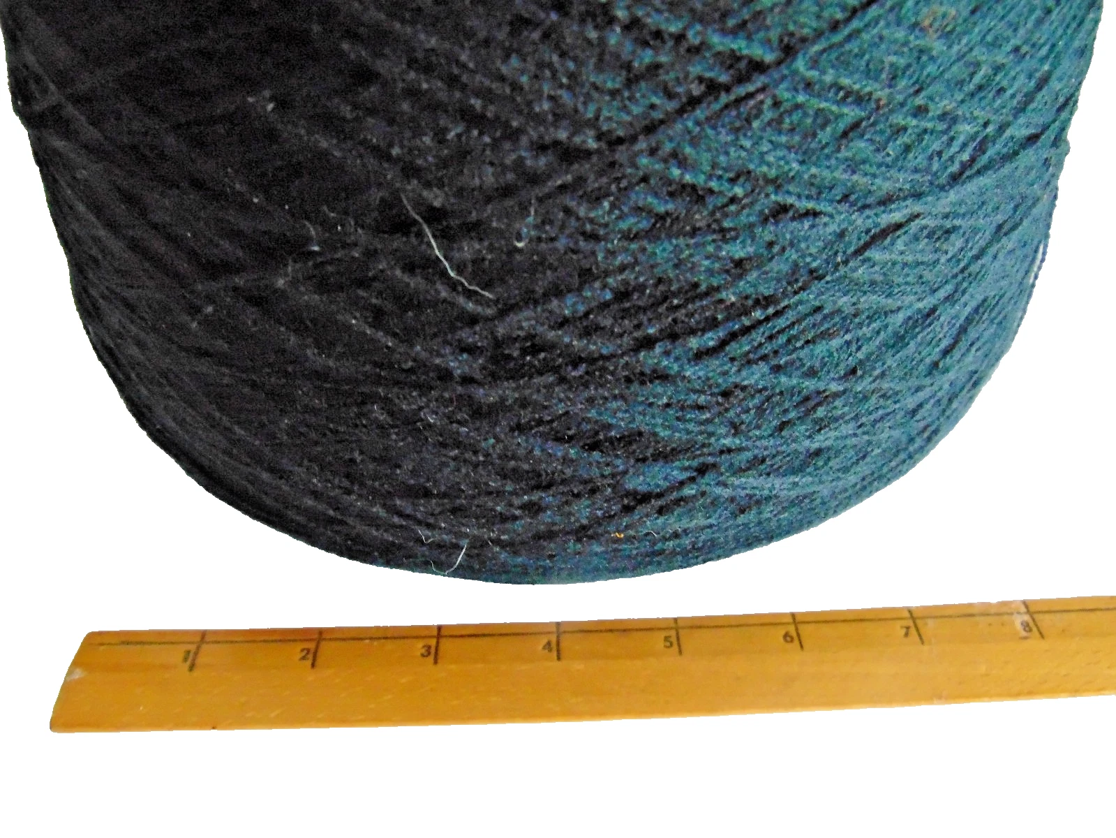 Vintage Unbranded Machine Cone Fingering/Sport Navy Blue Yarn 2+ Lbs. NICE image 2