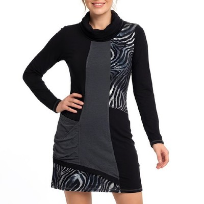 Joseph Ribkoff Patchwork Tunika Kleid, modernes asymmetrisches Kleid,...