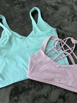 Lululemon Align Tank Cropped Top Wild Mint Size 6 Strappy Pink in 4