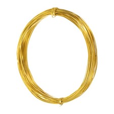 1mm Aluminum Craft Flat Wire,66Ft 0.3mm Thickness Armature Wire, Yellow
