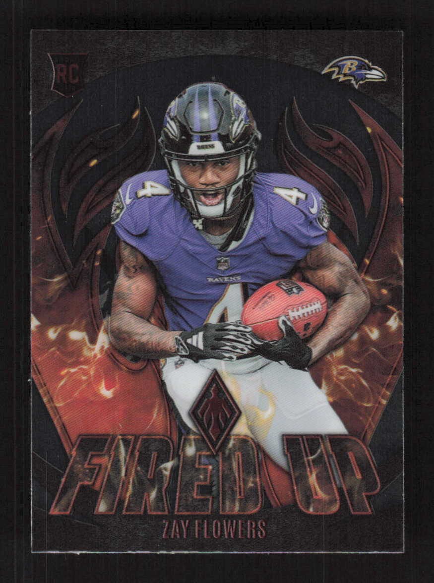 Zay Flowers 2023 Panini Phoenix Fired Up #FU-16