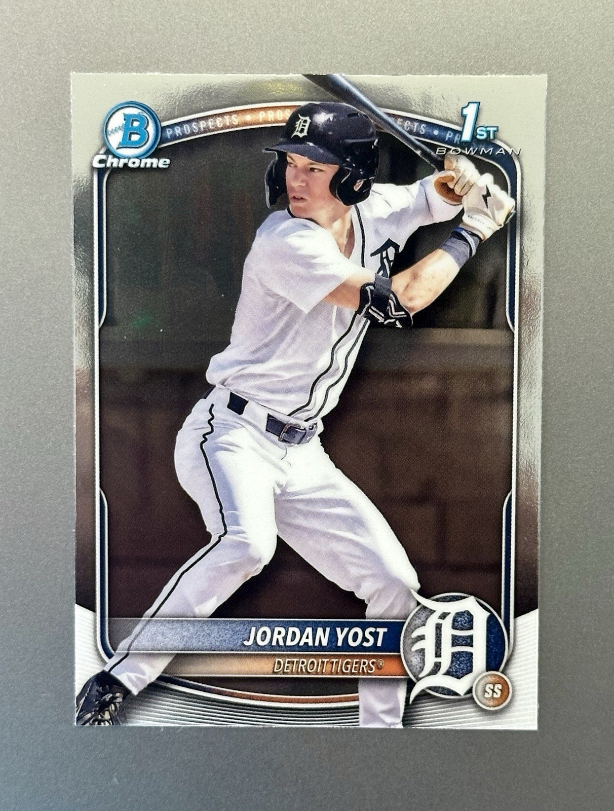 2025 Bowman Draft Chrome 1st Jordan Yost #BDC-162 Detroit Tigers Rookie