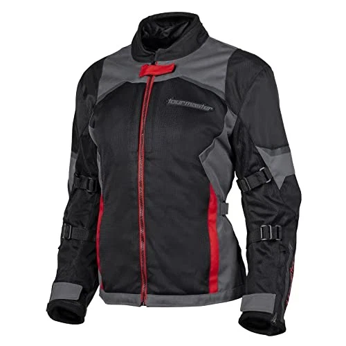 Tourmaster Women's Intake Air V6 Jacket - Red/Grey, Small 8767-0601-74CL77 - Image 3 of 4