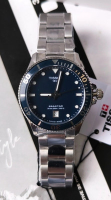 TISSOT  SEASTAR  Super-LumiNova  1000 Blue Dial  40mm   T120.410.11.041.00