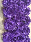 Handmade Artificial Beautiful Purple Rose Real Like Plush Wall Backdrop 24”x10” — photo 2