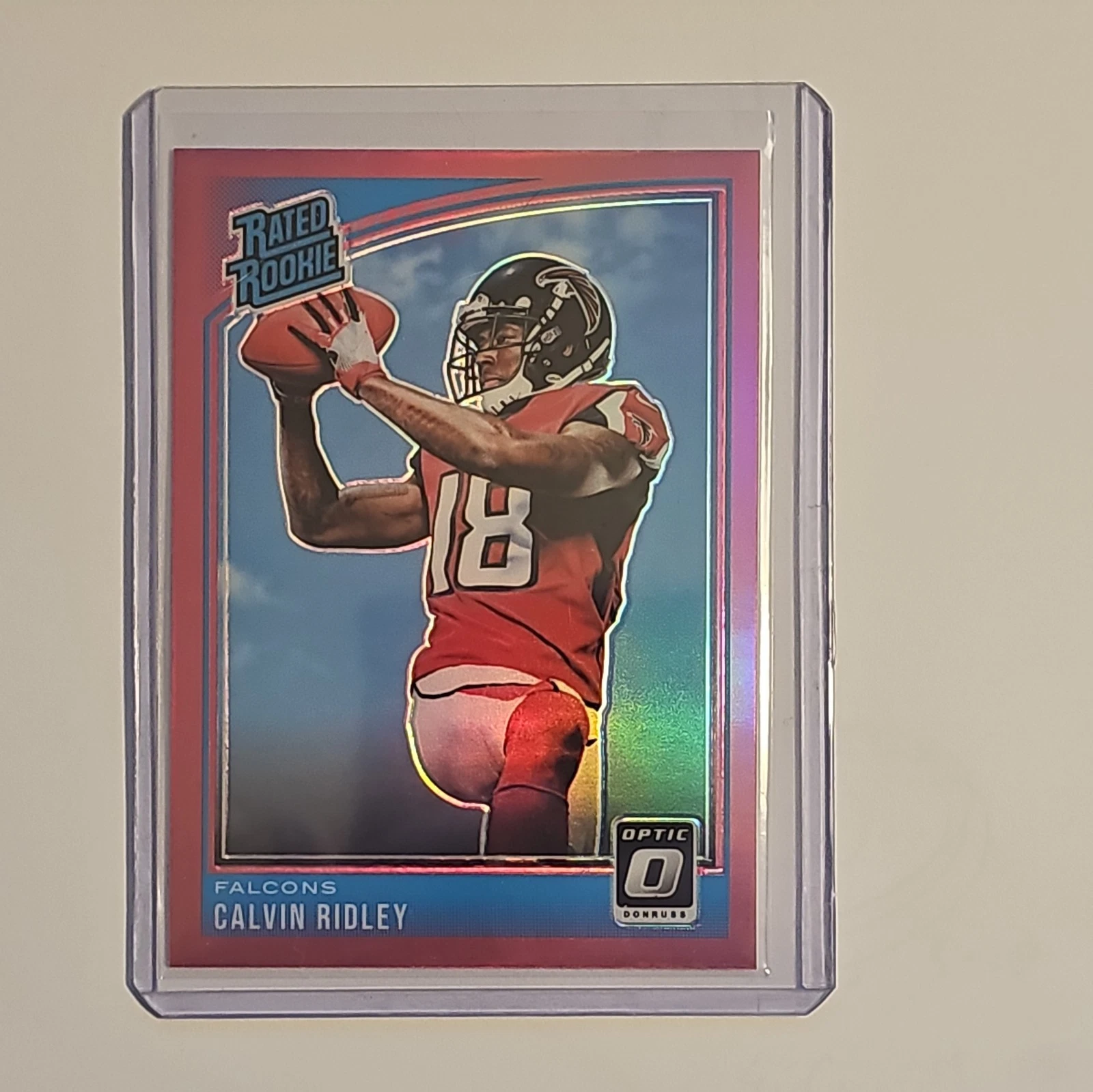 2018 Donruss Optic Rated Rookie Calvin Ridley #161 🔥Pink Prizm 🔥(RC) Falcons