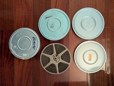 Vintage Vacation Home Movie Film 5 - 5" Reels of 8mm / Super Eight Home Movies
