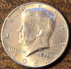 Lot of 2 - 1964 - P Kennedy Silver Half Dollars 50C - 90% Silver - AU Details