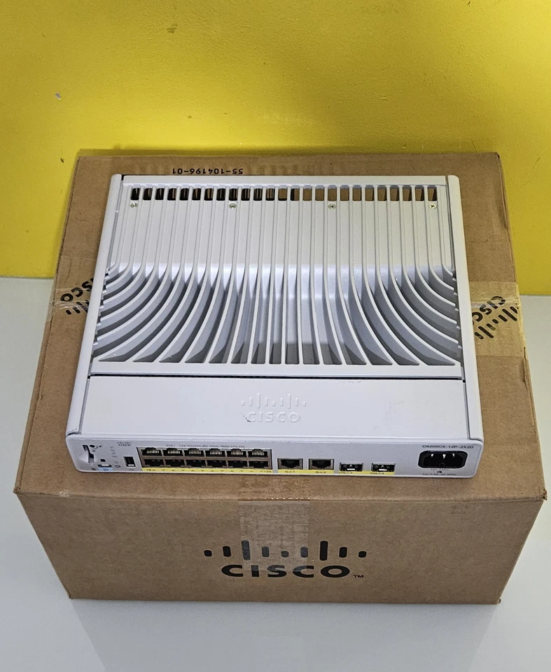 Cisco Catalyst C9200CX-12P-2X2G-E Switch PoE New 12P 2x 10G + 2x 1G fixed uplink - Image 4 of 4