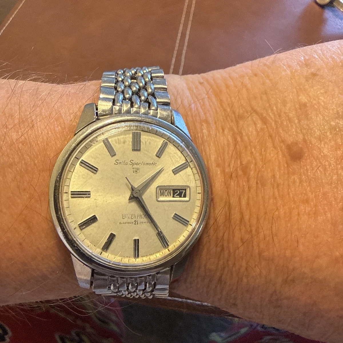 Stainless Steel Band Stainless Steel Case Seiko Sportsmatic