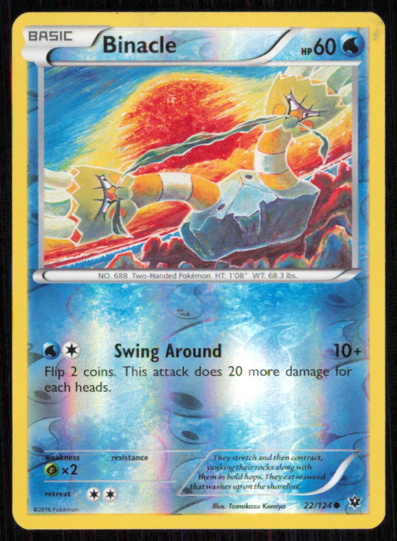 Binacle 22/124 Common Fates Collide Pokemon Reverse Holo Lightly Played