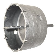 Core Drill Hole Cutter 125mm Tct Tungsten C/w Sds+  Extension Shank Arbor