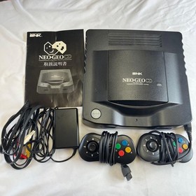 SNK NEOGEO CD Console System CD-T01 Black Controllers Cables Boxed Japan