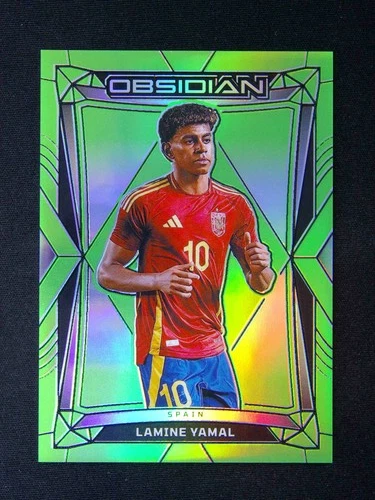 2024-25 Panini Obsidian Lamine Yamal #44 Green Prizm /3