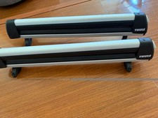 Thule Ski Snowboard Carrier Roof Rack Pair Locks- No Keys Excellent Cond.