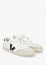 Veja Womens Volley Canvas, White/Black, US 8 / EU 39 / UK 6