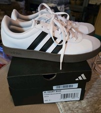 Adidas VL Court Base White/Black/Grey Women s 8.5 M Sneakers Shoes NIB