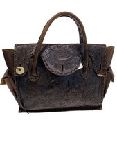 Other Brands Tote Bag Leather BRW Solid Color