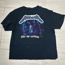 Metallica Ride The Lightning T-Shirt Mens Lar...