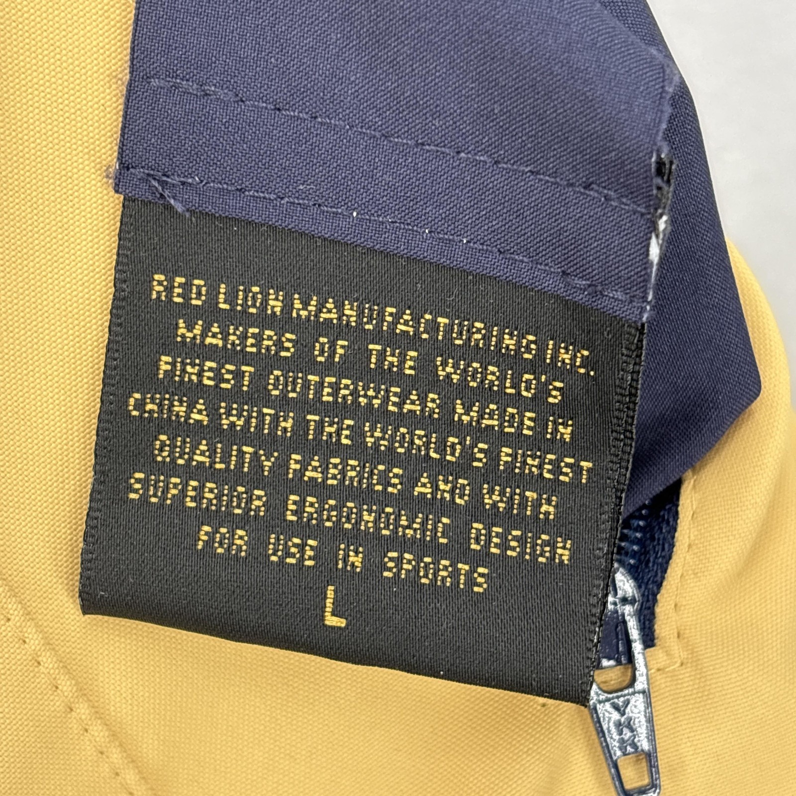 Zero Restriction Pullover Mens Large Navy Yellow … - image 10