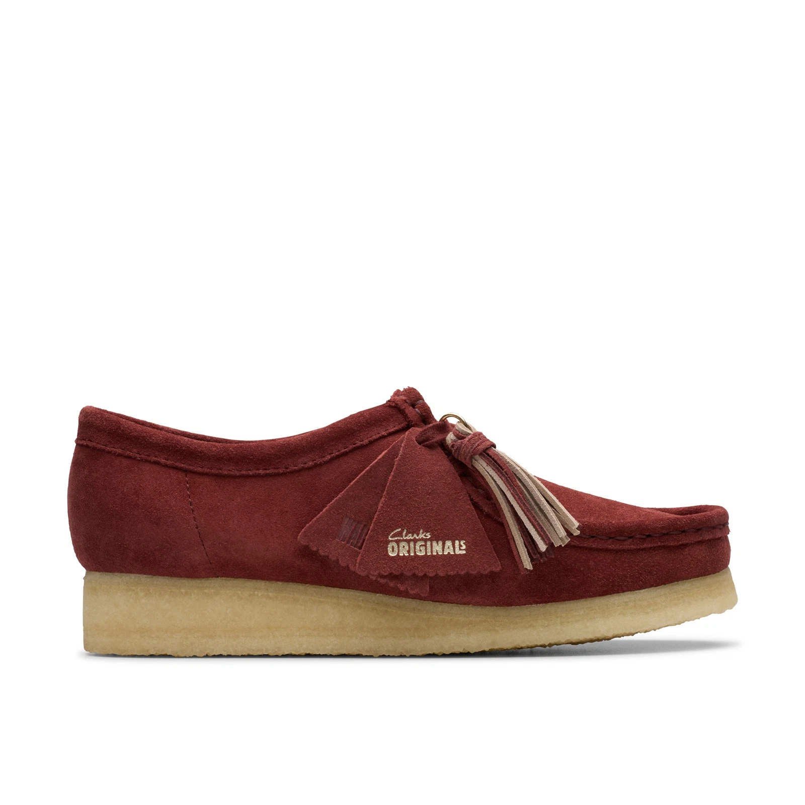 Scarpe casual Clarks Wallabee 26179317 da donna rosse scamosciate Oxford e stringate 7