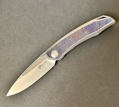 Venom Montesa Pocket Knife M390 Blade with Timascus Handle | eBay