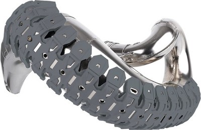 POLISPORT 1983-2004 KX500 Kawasaki ARMADILLO PIPE GUARD NARDO GREY 8469200005