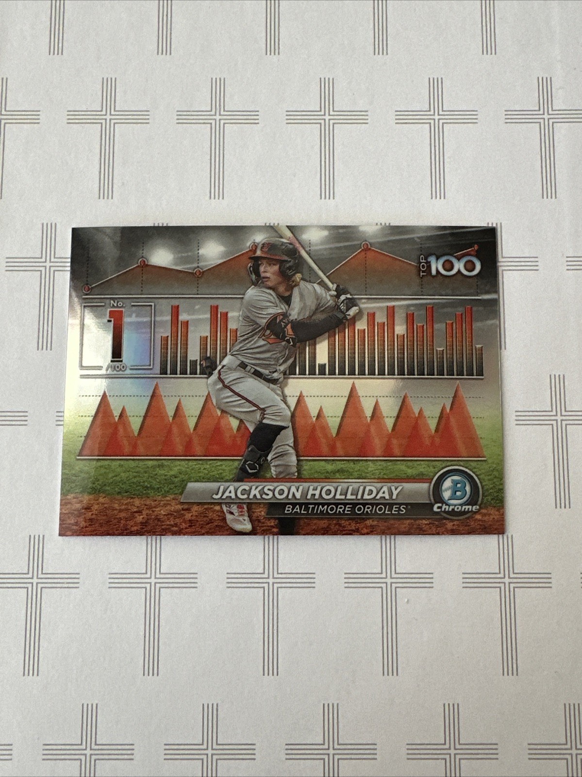 2024 Topps Bowman Chrome - Bowman Scouts' Top 100 #BTP-1 Jackson Holliday