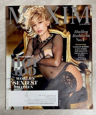 Maxim Magazine #224 June July 2017 Hailey Baldwin Hot 100 Issue