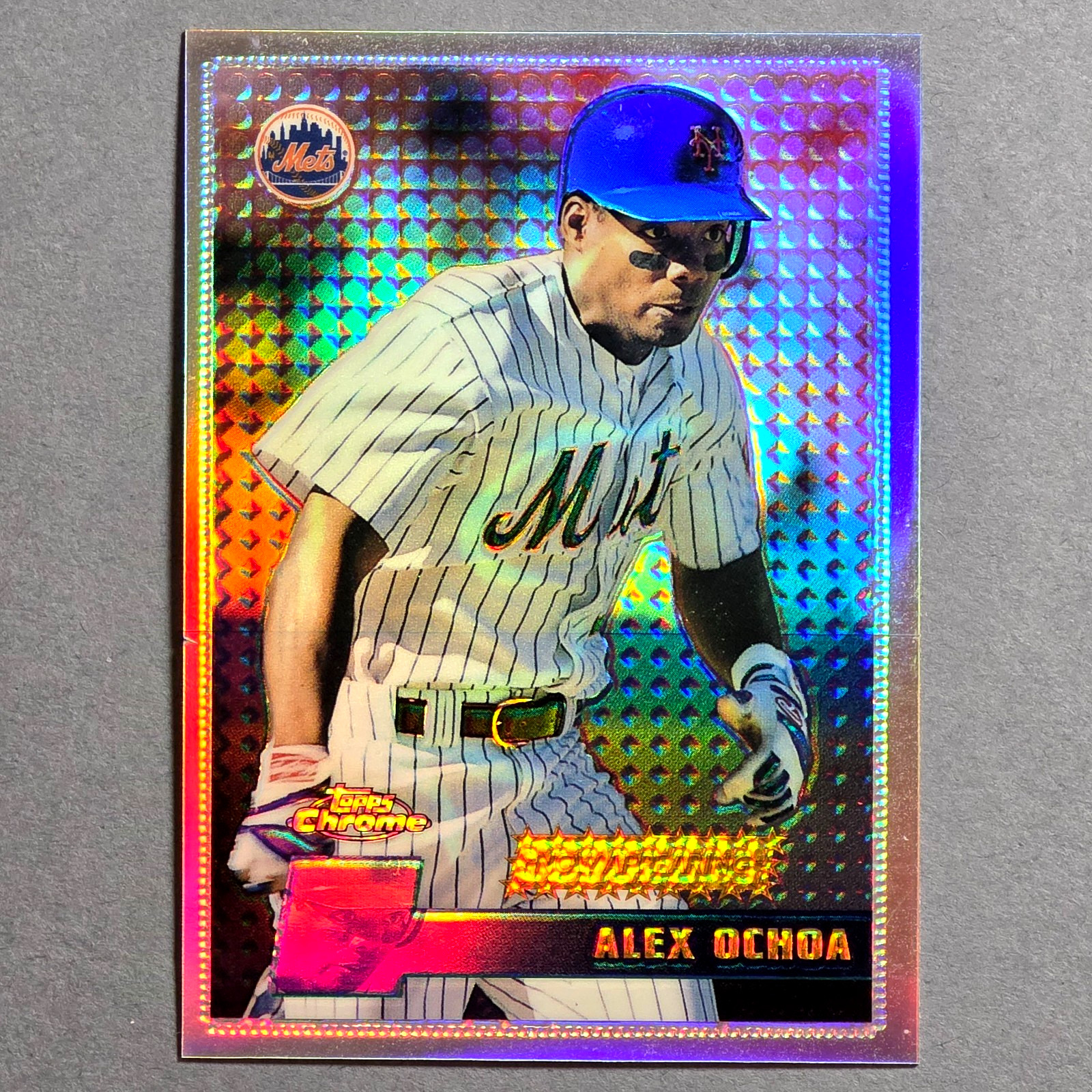 1996 Topps Chrome Refractor #133 Alex Ochoa Mets RC Appearing Now
