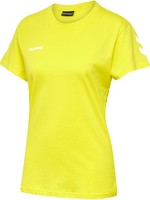 T-Shirt Damen hummel Hmlgo Cotton Kurzarm Blazing Yellow XS Baumwolle