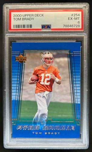 2000 Upper Deck Tom Brady Rookie RC #254 Patriots PSA 6