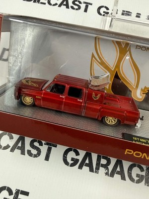 M2 Haulers 1977 GMC Sierra 3500 & Pontiac Firebird Red 1:64
