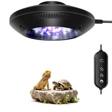 LED UVB Light for Reptiles 8W UVA Lamp Timer Adjustable Brightness
