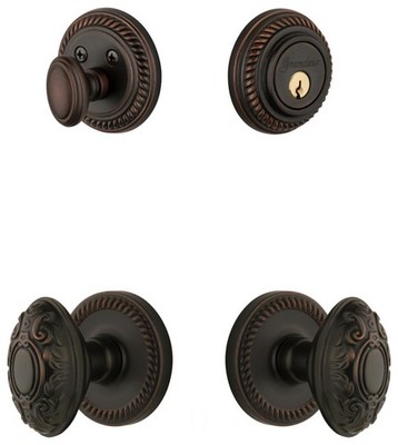 Grandeur NEWGVC_SP_ESET_234 Newport Solid Brass Single Cylinder - Bronze