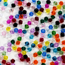 1000PCS 4Mm Bicone Crystal Beads Faceted Spacer Loose Craft Beads Bulk for Jewel