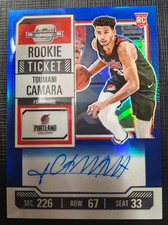 Toumani Camara 2023-24 Panin Contenders Optic 09/49 Auto Rookie Ticket Blue RC