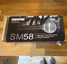 Shure SM58 Dynamic Vocal Microphone Wired XLR 3-Pin with Storage Bag Black