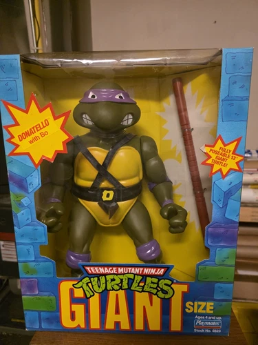 Set Of 4 1989 Playmates Teenage Mutant Ninja Turtles Giant Size 13” Set Complete