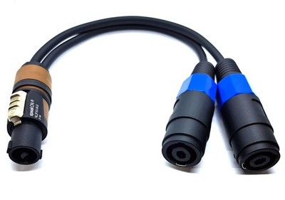 Adapter Y-Kabel Splitter NL2FXX Neutrik Speakon Stecker-2 x Speaker Kupplung