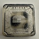 Geiger Edelmetalle 10 Gram .999 Fine Silver Bar Germany Ingot With Security Line